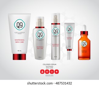 Lotion Packaging set Template Vector Illustration