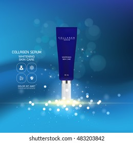 Lotion Packaging Template Vector Illustration