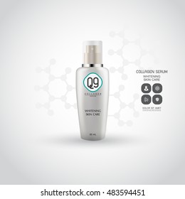 Lotion Packaging Template Vector Illustration