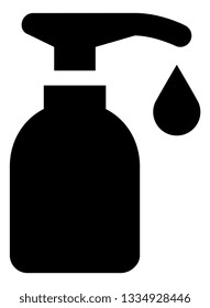 Lotion Soap Dispenser Vector Icon