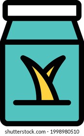 lotion vector colour line icon