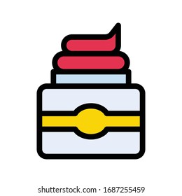 lotion vector flat color icon 