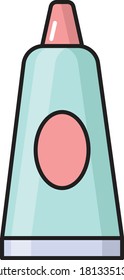icono de color plano vectorial de loción 