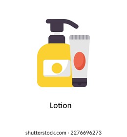 Lotion Vector Flat Icons. Simple stock illustration stock