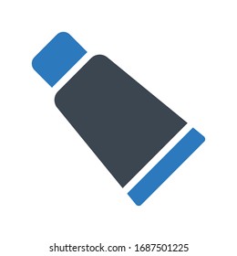 icono de color de glifo vectorial de loción 