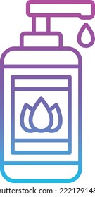 Lotion, Vektorsymbol. Kann für Druck-, Mobil- und Web-Anwendungen verwendet werden.