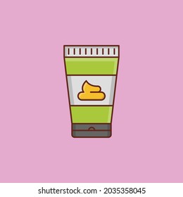 lotion Vector illustration on a transparent background. Premium quality symbols. Vector Line Flat color  icon for concept and graphic design.