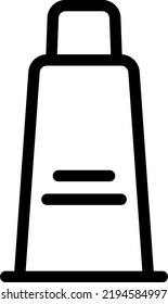 ilustración de vectores de loción en un fondo transparente.Símbolos de calidad premium.Iconos vectoriales de trazo para el diseño de conceptos y gráficos.