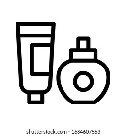 lotion vector thin line icon 