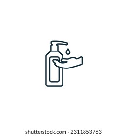 Lotions icon. Monochrome simple sign from pharmacy collection. Lotions icon for logo, templates, web design and infographics.