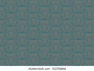 lotos flower pattern