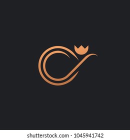 Lotos logo. Wedding icon. Luxury retro emblem. Cosmetics, Spa, Beauty salon, Decoration, Boutique vector logo. Royal Jewelry, Yoga, Premium Logo. Resort and Restaurant design illustration.