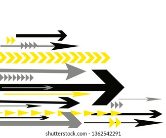 lots of arrows vector illustration