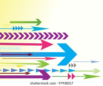 lots of arrows vector illustration