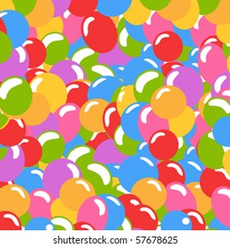 Lots of balloons background in many colors