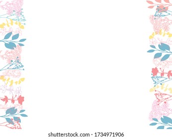  lots of blooming flowers frame