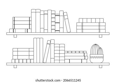 Bookshelf image Royalty Free Stock SVG Vector