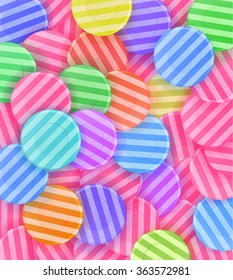 lots of colorful candies. Background. Illustration