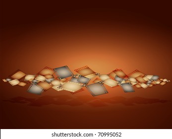 Lots of colorful snapshots on a dark background