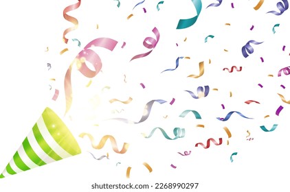 Lots of colorful tiny confetti and ribbons on transparent background. Festive event and party. Multicolor background.Colorful bright confetti isolated on transparent background.	