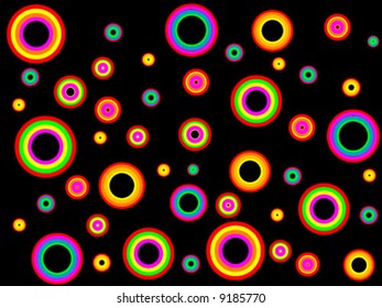 A lots of colour circle - vector illustration