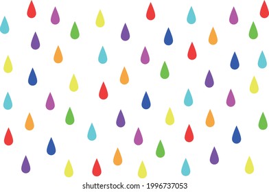 Lots of cute colorful drops