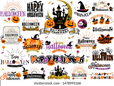 Lots of cute Halloween illustrations