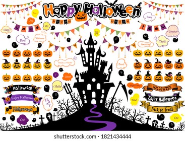 Lots of cute Halloween illustrations