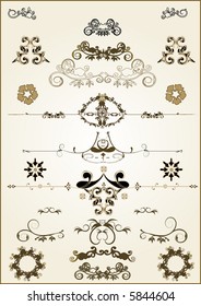 lots of design floral vector frame elements