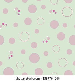 Lots of Dots on a green background, surface pattern design seamless repeat vector, surface pattern design