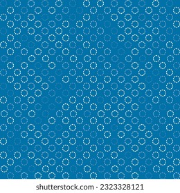 Viele Punkte-Tapete auf Blau