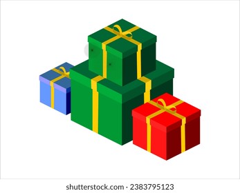 lots of gift gift vector