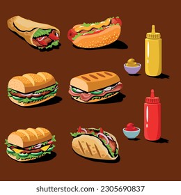Lots of great quick snacks and fast food, sandwiches and meals for restaurants and cafes