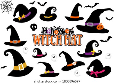 Lots of Halloween witch hats