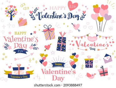 Lots of letter designs for Valentine's day