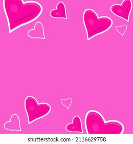 lots of love on pink background, background for valentine