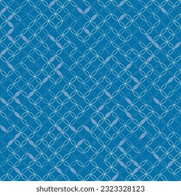 Lots of overlapping dots. Wallpaper in blue. 