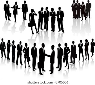 Lots of people. Business Team vector illustration