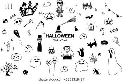 Lots pf cute Halloween illustrations