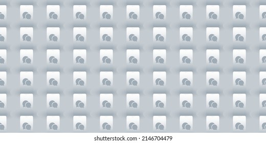 Lots of Simple Seamless Minimalist Mobile Phone Shapes with Speech Bubbles - Pattern Background Design, Seamless Wide Scale Texture for IT, Web and Technology - Illustration in Editable Vector Format