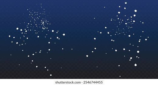 lots stars with white color isolated on dark blue night sky