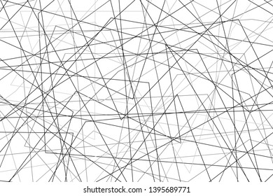 Lots of thin chaotic black lines on white