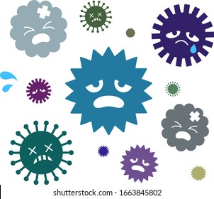 Lots of troubled face viruses