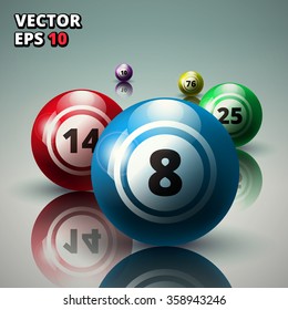 Lottery Balls Background Vector Illustration Stock Vector (Royalty Free ...