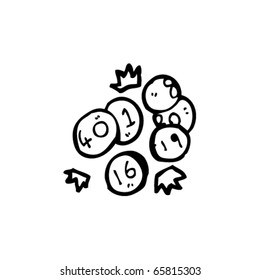 dibujos animados de las bolas de lotería