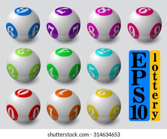 lottery balls set.