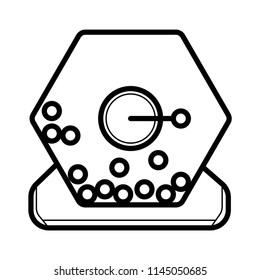 lottery bingo cage icon
