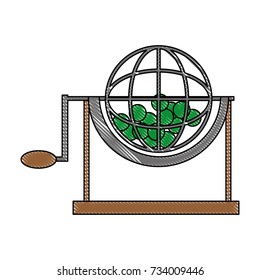 lottery cage wheel icon 