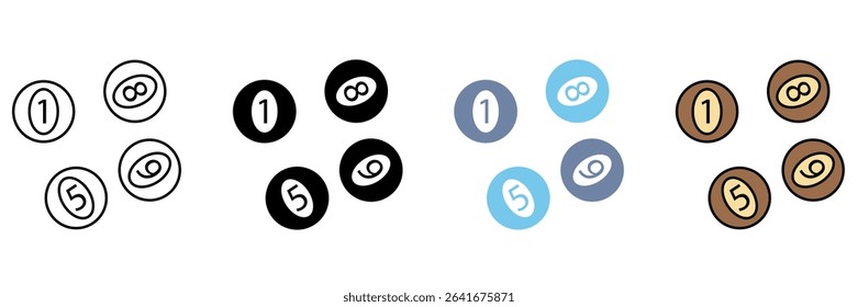LOTTERY concept line icon. Simple element illustration.