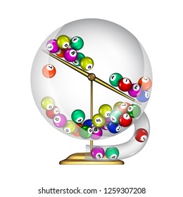 lottery drum, vector illustration